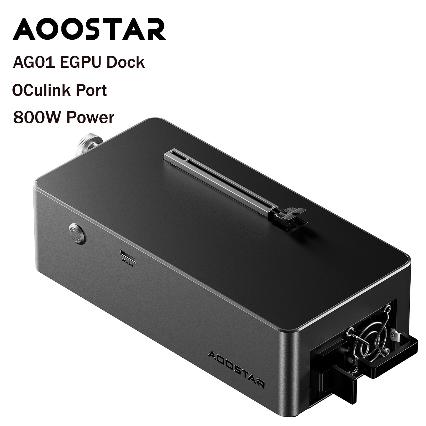 อปกรณ์ต่อการ์ดจอแยก eGPU Dock AOOSTAR AG01 EDock with OCulink PortBuilt-in Huntkey 800W Power