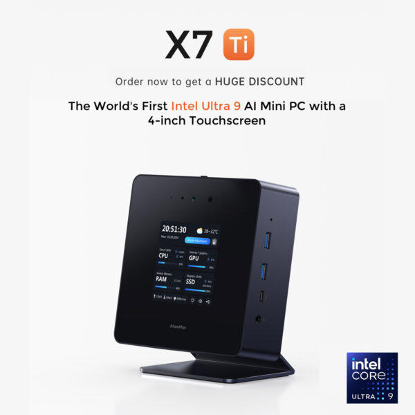 คอมพิวเตอร์ miniPC Minisforum AtomMan X7 Ti Intel Ultra9 185H HighPerformance On screen Port Oculink