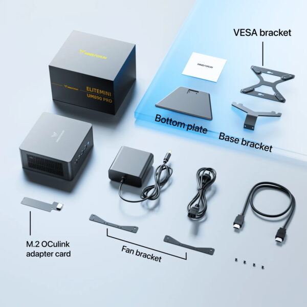 คอมพิวเตอร์ mini-PC Minisforum 890 Pro R9-8945HS Zen 4 Ryzen  AI  OCulnk Performance - Image 10