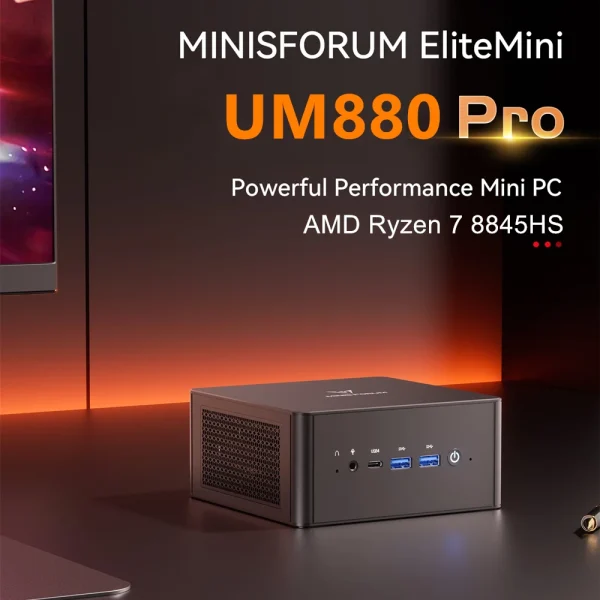 คอมพิวเตอร์ mini-PC Minisforum UM880 Pro R7-8845HS Zen 4 Ryzen  AI  OCulnk Performance - Image 8
