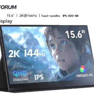 Monitor Portable Minisforum MSS-A156 15.6" 2K 144Hz Touchscreen,400Nits & IPS Built-in Dual Speakers
