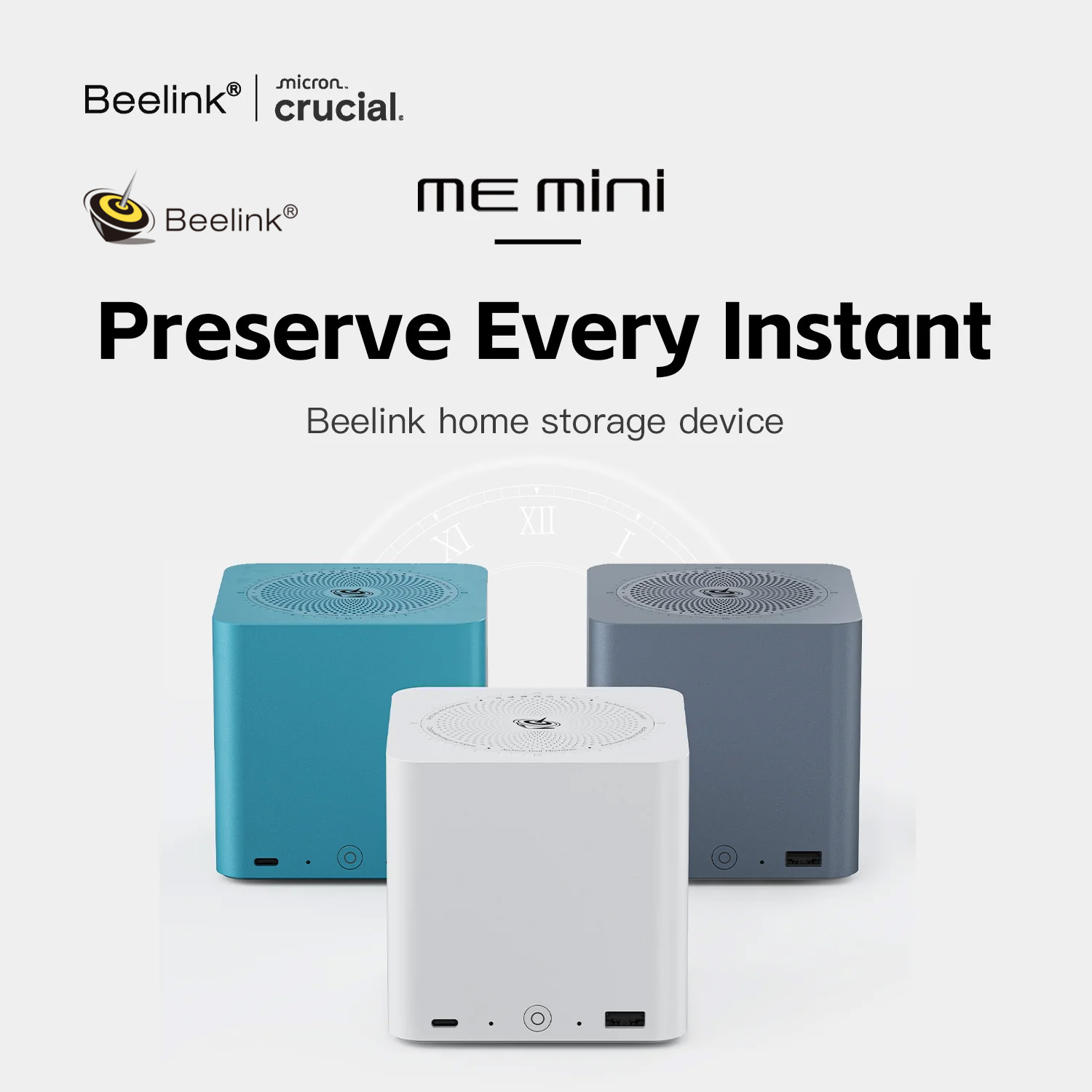 อุปกรณ์เก็บข้อมูล Beelink ME mini NAS 6-Slot up to 24 TB Home Storage Intel® Twin Lake N200