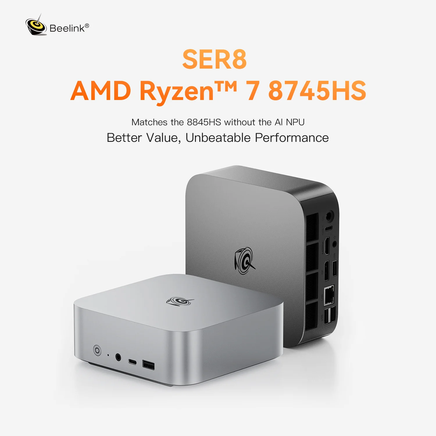 คอมพิวเตอร์ขนาดเล็ก mini PC Beelink SER8  Ryzen 7 8745HS meet your needs CPU & GPU & NPU on one chip