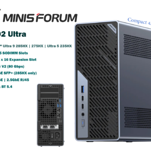คอมพิวเตอร์ mini Workstation AI Minisforum MS-02 Ultra Performance  Intel Core Ultra 9 285HX | 275HX