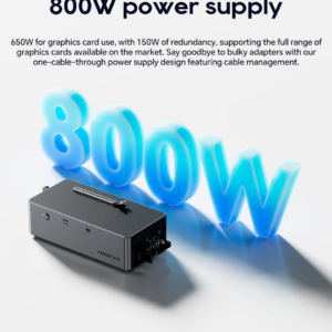 อุปกรณ์ต่อการ์ดจอแยก aoostar ag02 egpu dock oculink usb4 port built in 800w powersupply us plug