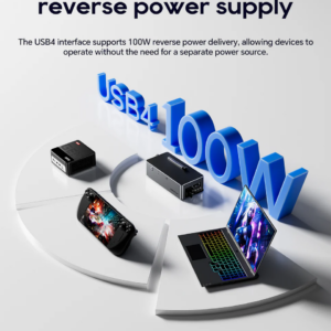 อุปกรณ์ต่อการ์ดจอแยก aoostar ag02 egpu dock oculink usb4 port built in 800w powersupply us plug